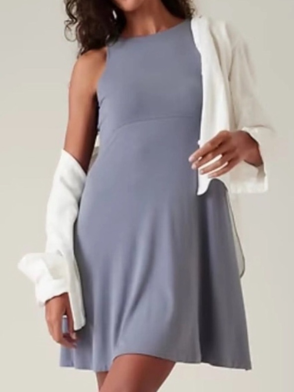 Athleta Santorini Thera Mini Dress Grey Extra Large Tall